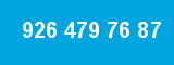 926 479 76 87 926 479 76 87